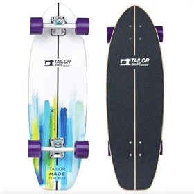 טיילור שייפ מדמה גלישה31 לבן תכלת גלגלים סגולים