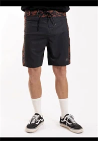 מכנס גלישה של ראסטי שחור כתום