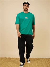 ג'ינס ארוך ראסטי שחור.