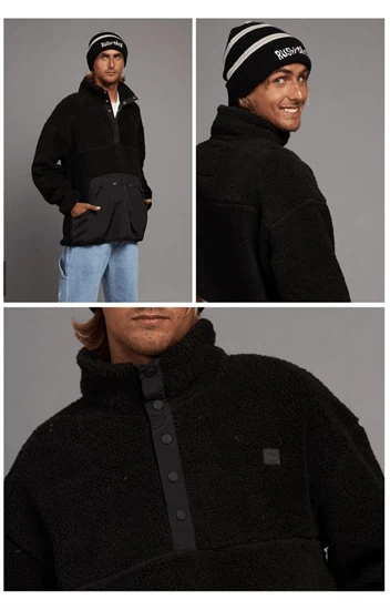 קפוצ׳ון קנגרו פרווה שחור