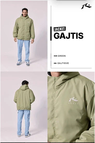 מעיל ירוק 2 צדדים