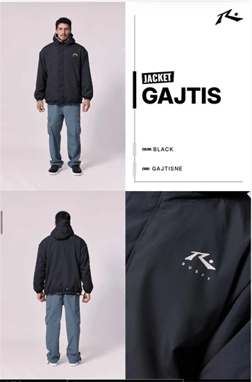 מעיל שחור 2 צדדים