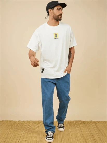 ג'ינס ארוך ראסטי כחול